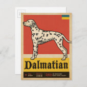 Klassieke  Dalmation Briefkaart (Voorkant / Achterkant)