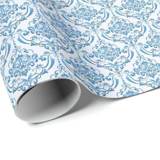 Klassieke Damask: Luxe naadloze achtergrond Cadeaupapier (Rol Hoek)