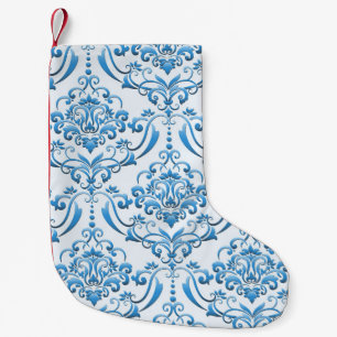 Klassieke Damask: Luxe naadloze achtergrond Kleine Kerstsok