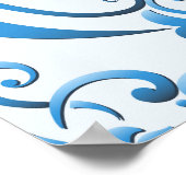 Klassieke Damask: Luxe naadloze achtergrond Poster (Hoek)