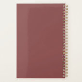 Klassieke Damast Abstracte Chic Geometrische Lette Planner (Achterkant)
