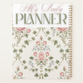 Klassieke Damast Bloem "Mijn Dagelijkse Planner" Planner (Achterkant)