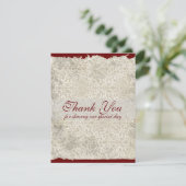 Klassieke Damast Huwelijks Dankbetuigingskaarten,  Kaart (Staand voorkant)