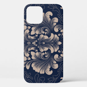 Klassieke Damast Naadloze Victoriaans Textuur Case-Mate iPhone Case