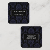 Klassieke Damasverdeling Vierkante Visitekaartje (Voorkant / Achterkant)