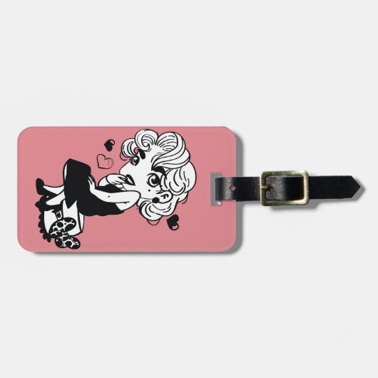 Klassieke dame bagagelabel (Voorkant horizontaal)