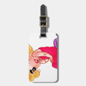 Klassieke dame.png bagagelabel (Voorkant verticaal)