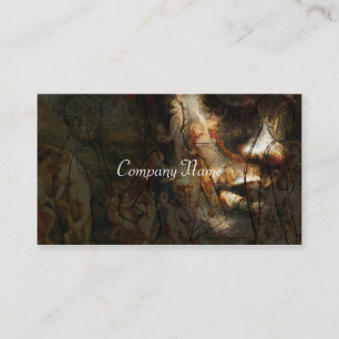 Klassieke dame van de Mode in barok Visitekaartje