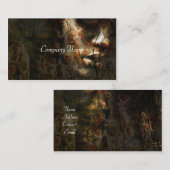 Klassieke  dame van de Mode in barok Visitekaartje (Voorkant / Achterkant)