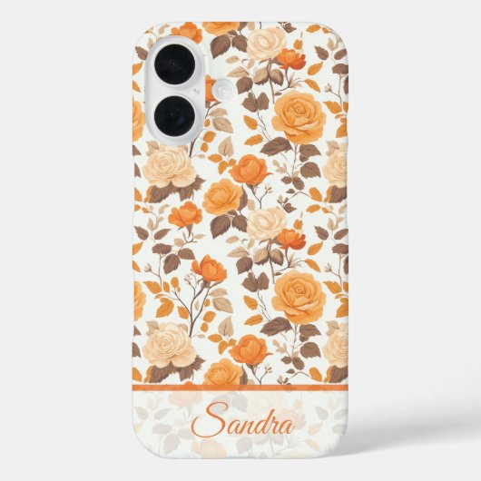 Klassieke Damesaccessoires Roos Naam Case-Mate iPhone Case (Achterkant)