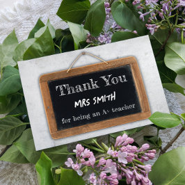 Klassieke Dank Je A+ Leraar Schoolbord School Briefkaart