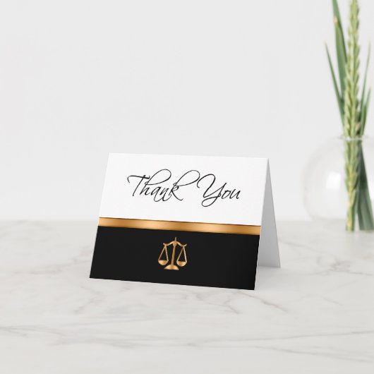 Klassieke 'Dank je wel' aan cliënten van advocaten Feestdagen Kaart (Voorkant)