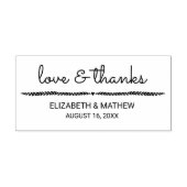 Klassieke dank  zelfinktende stempel (Design)