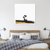 Klassieke Dans Ballet Schoenen Zwart Goud Schilder Canvas Afdruk (Insitu (Slaapkamer))
