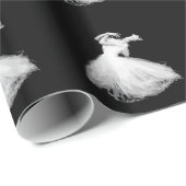 Klassieke danser ziet eruit alsof hij vliegt cadeaupapier (Rol Hoek)