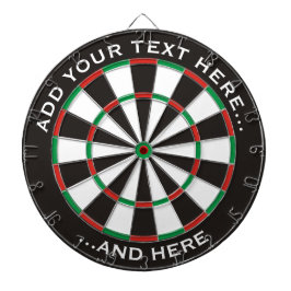 Klassieke dartboard met aangepaste tekst dartbord