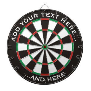 Klassieke dartboard met aangepaste tekst dartbord