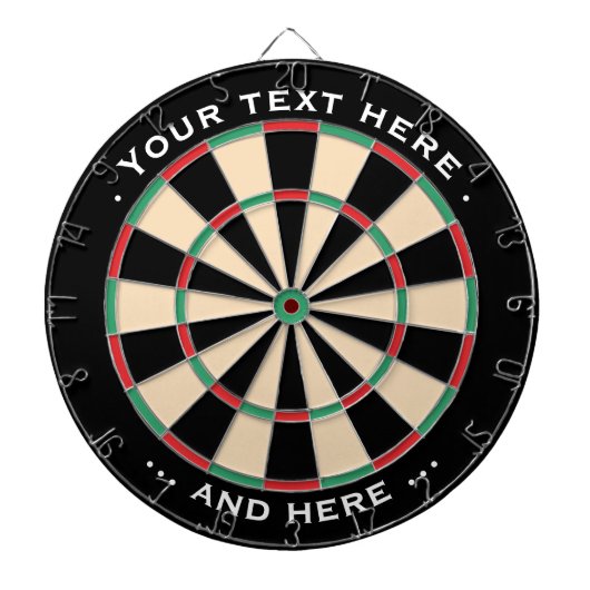 Klassieke Dartboard-tekst Classic - Cadeau voor ku Dartbord (Voorkant)