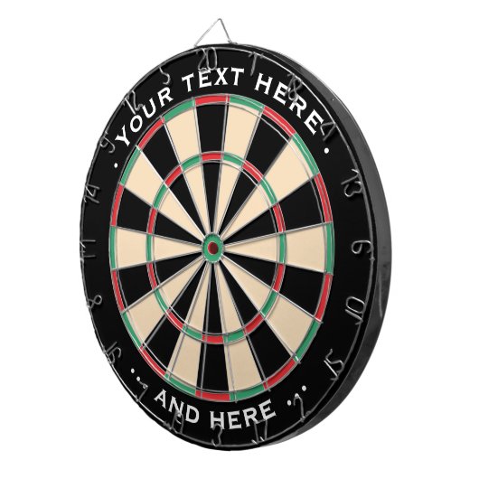 Klassieke Dartboard-tekst Classic - Cadeau voor ku Dartbord (Voorkant Rechts)