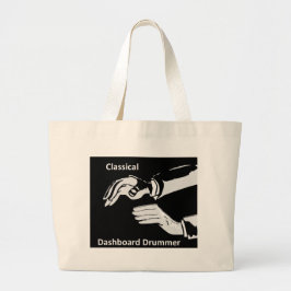Klassieke dashboarddrummer draag grote tote bag