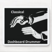 Klassieke dashboarddrummer draag muismat (Voorkant)