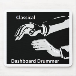 Klassieke dashboarddrummer draag muismat