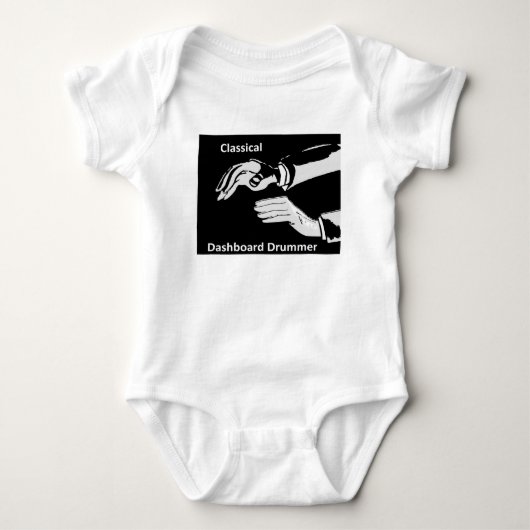 Klassieke dashboarddrummer draag romper (Voorkant)