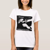 Klassieke dashboarddrummer draag t-shirt (Voorkant)