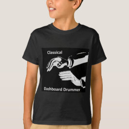 Klassieke dashboarddrummer draag t-shirt