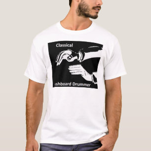 Klassieke dashboarddrummer draag t-shirt
