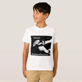 Klassieke dashboarddrummer draag t-shirt (Voorkant volledig)