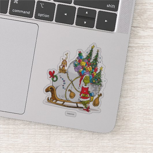Klassieke De Grinch | De Grinch & Max Op De Loop S Sticker (Detail)