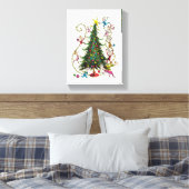 Klassieke De Grinch | Kerstboom Canvas Afdruk (Insitu (Slaapkamer))