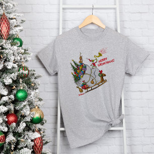 Klassieke De Grinch Prettig Grinchfeest! Tri-Blend Shirt