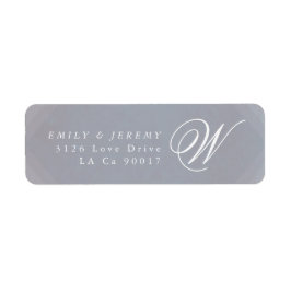 Klassieke deco Gold  grijze kalligrafie bruiloft Etiket