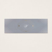 Klassieke deco Gold  grijze kalligrafie bruiloft Mini Visitekaartjes (Voorkant)