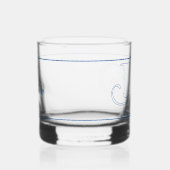 Klassieke decoratieve letter H Whisky Glas (Rechts)
