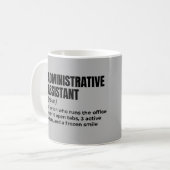 Klassieke definitie van administratief assistent koffiemok (Voorkant links)