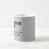 Klassieke definitie van administratief assistent koffiemok (Center)