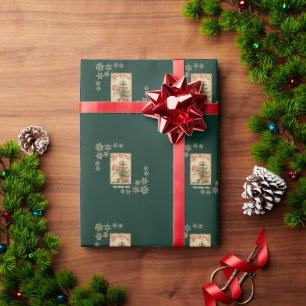 Klassieke dennenboom cadeaus voor kleine meisjes s cadeaupapier