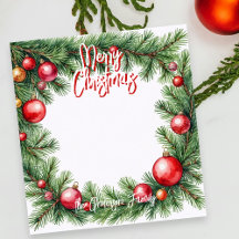 Klassieke dennengarland rode ornament Kerstmis
