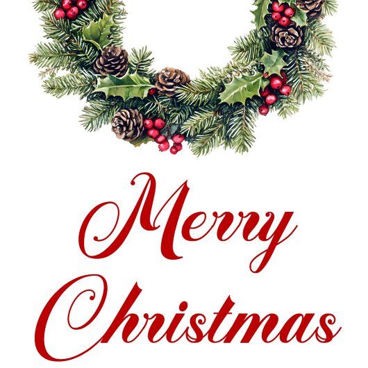 Klassieke dennenkrans Kerstcadeau label tag Cadeaulabel