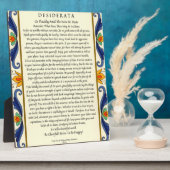 Klassieke desiderata met Vlaams Fotoplaat (Zijkant)