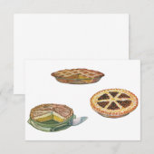 Klassieke desserts, Thanksgiving taarten, Pecan po (Voorkant / Achterkant)