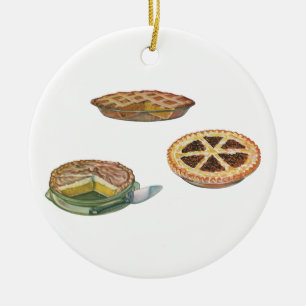 Klassieke desserts, Thanksgiving taarten, Pecan Po Keramisch Ornament