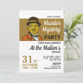 Klassieke Detective, Murder Mystery Halloween Part Kaart (Staand voorkant)