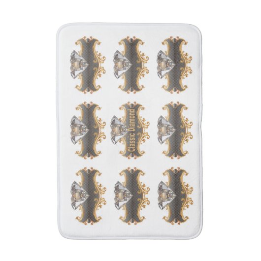 Klassieke diamant badmat (Voorkant Verticaal)