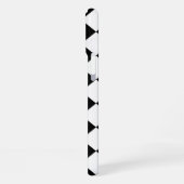 Klassieke Diamond Black en White Checkers iPhone Hoesje (Linkerkant)