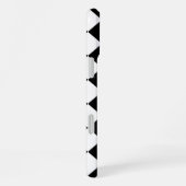 Klassieke Diamond Black en White Checkers iPhone Hoesje (Rechterkant)