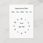 Klassieke Dierenartsenafspraakkaarten voor huisdie Afsprakenkaartje (Achterkant)